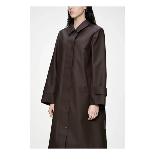 Veste Longue Nara W3 | Marron foncé