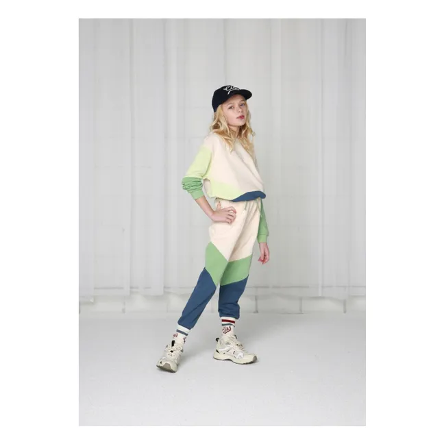 Sudadera con capucha Color Block | Verde