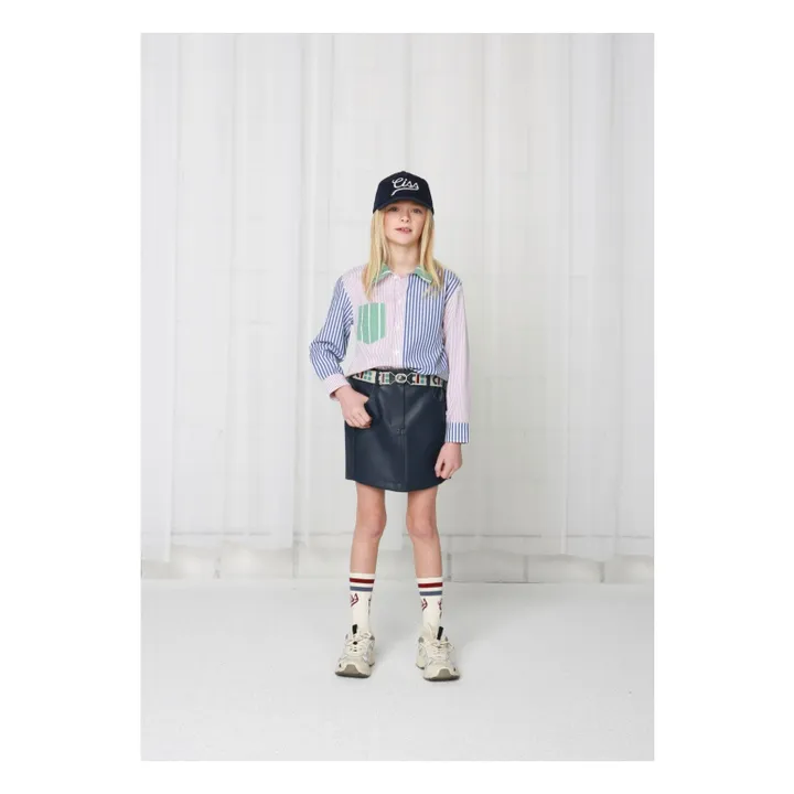 Camisa de rayas patchwork | Rosa- Imagen del producto n°3