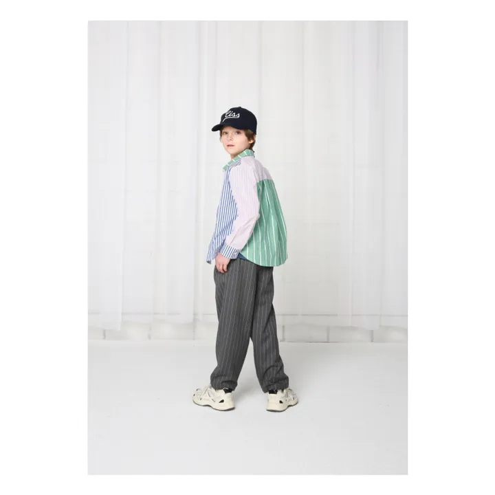 Camisa de rayas patchwork | Rosa- Imagen del producto n°4