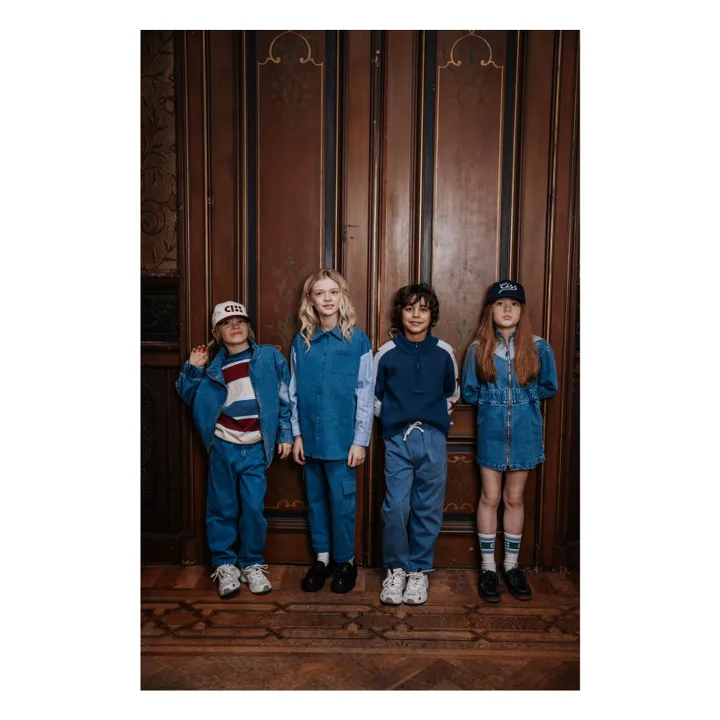 Robe Denim Patchwork | Denim- Image produit n°1