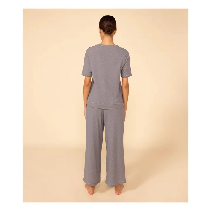 Ensemble Pyjama Milleraies - Collection Femme  | Bleu marine- Image produit n°3