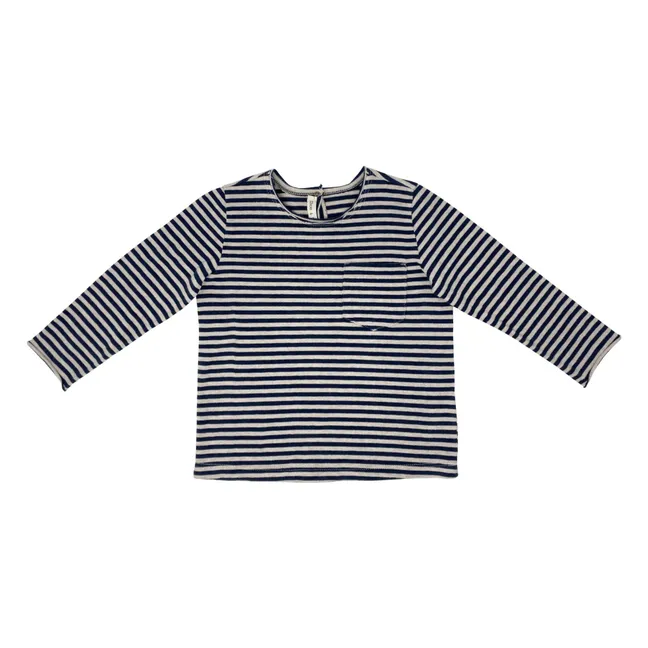 Striped Long Sleeve T-Shirt | Blue