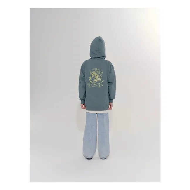 Logo Kapuzen-Sweatshirt | Dunkelgrün