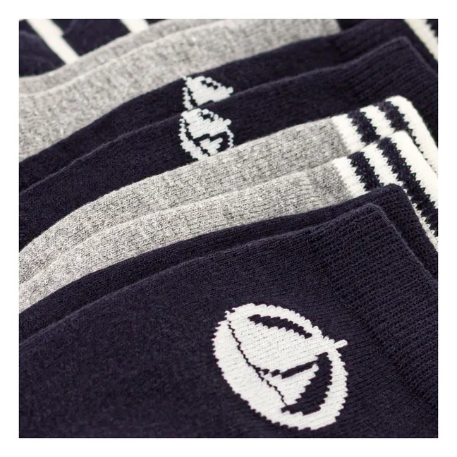 5 Paar Boat Socken im Set | Navy