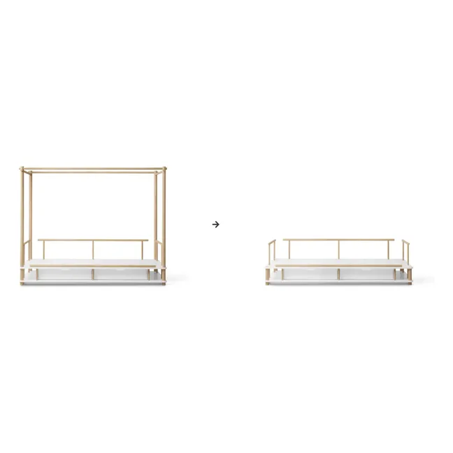 Conversion kit for canopy bed to Camp bench bed