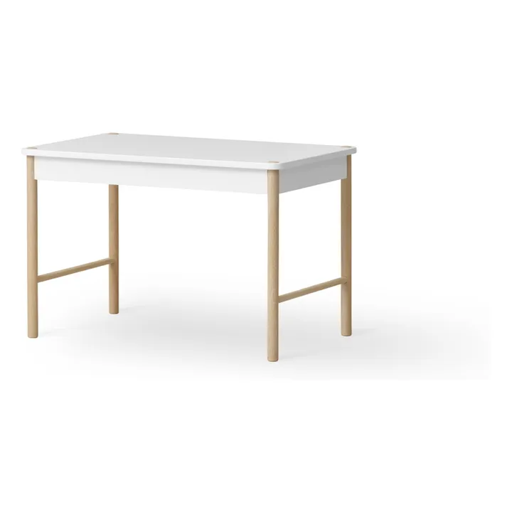 Camp oak games table | White- Product image n°0