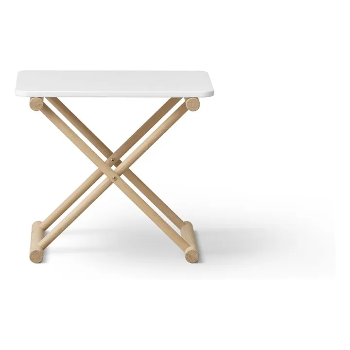 Oliver Furniture Table de chevet basse Camp en chêne White Smallable