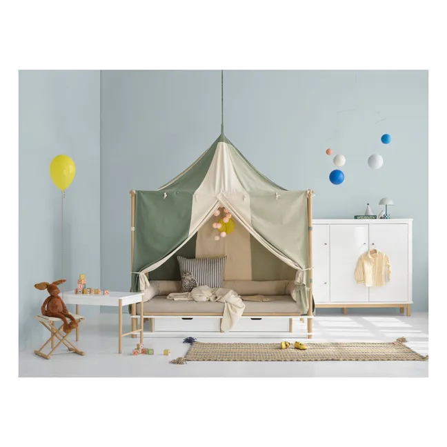 Mesa de juegos Camp oak | Blanco