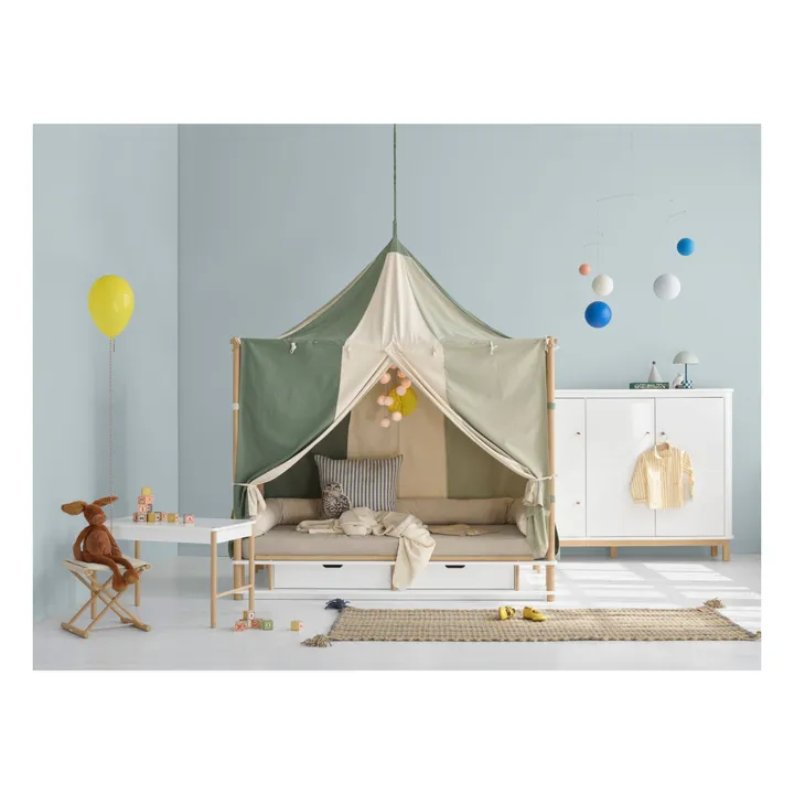 Oliver Furniture Camp oak games table White Smallable