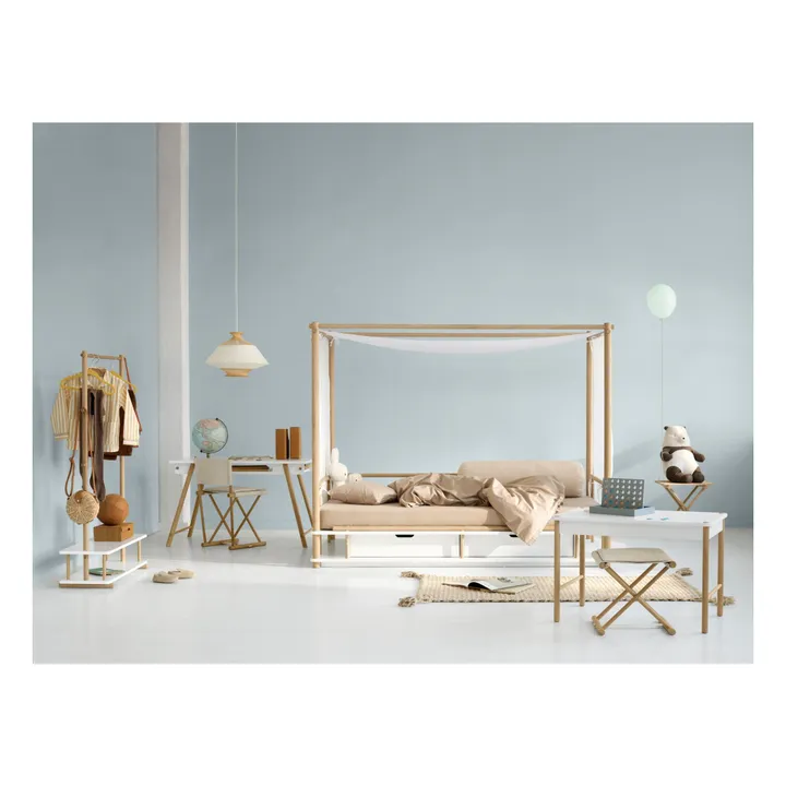 Camp oak games table | White- Product image n°2