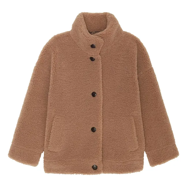 Abrigo de piel Valery | Beige