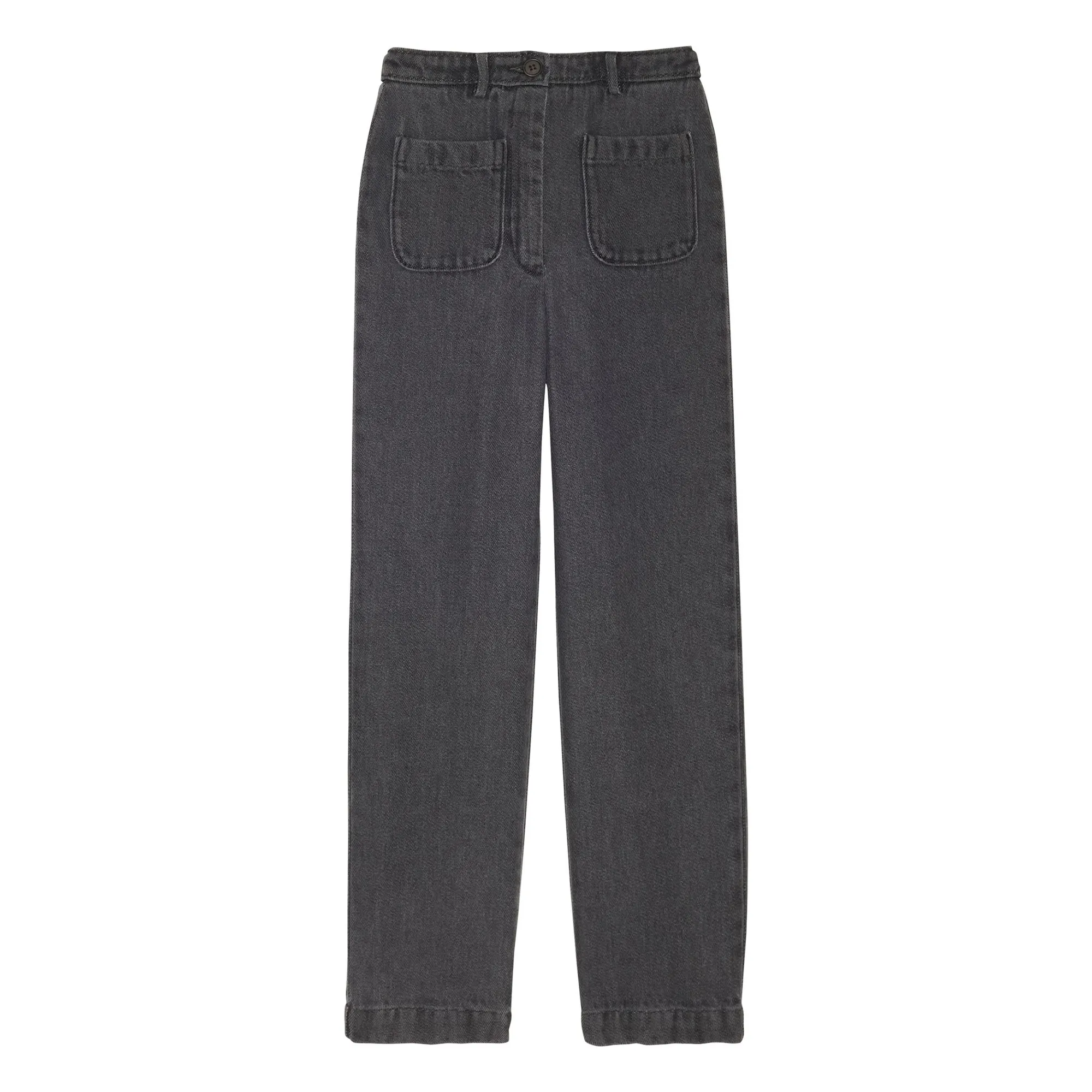 Hartford Girls Grey Polished Denim Pants