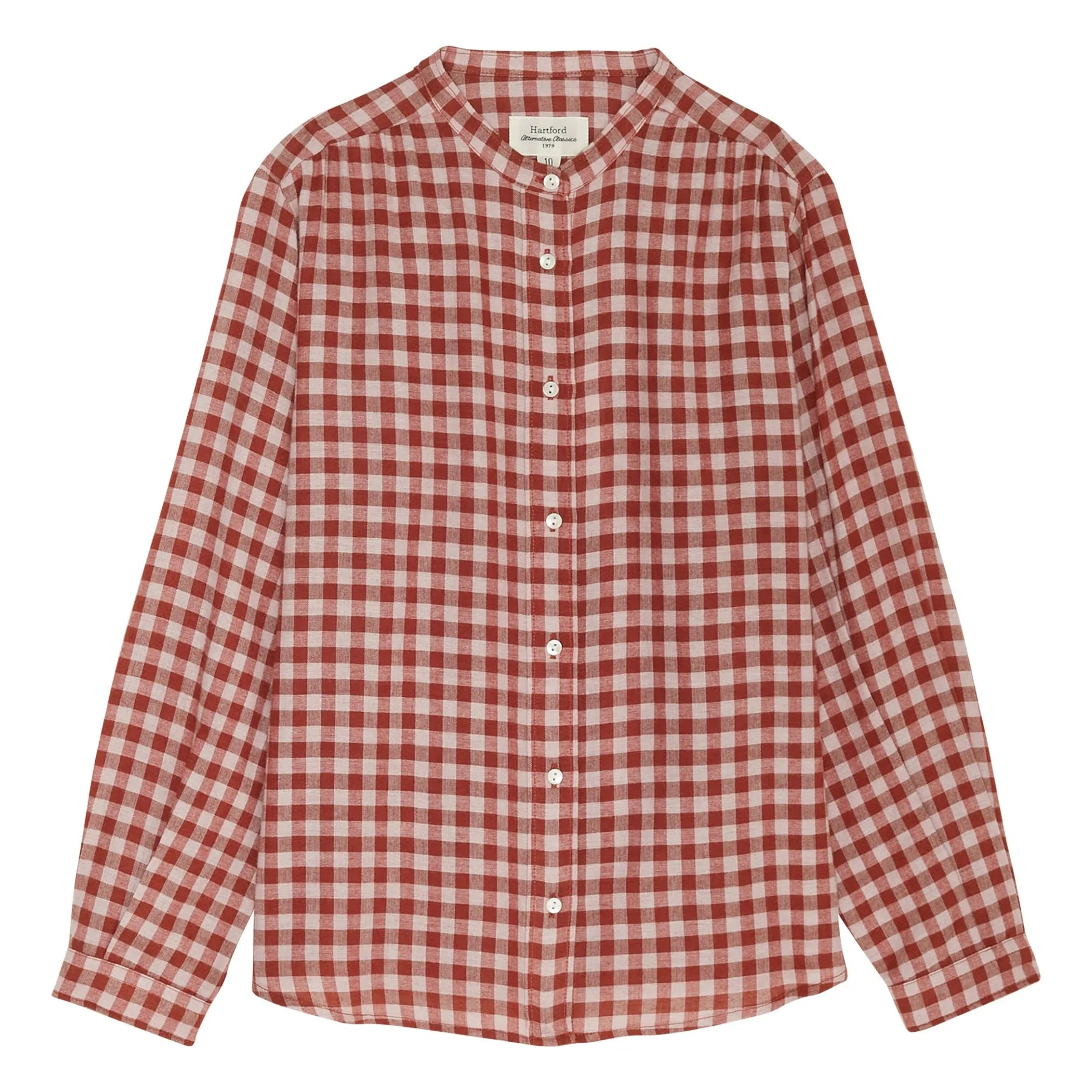 Hartford Girls Brick Red Blouse Coda Carreaux
