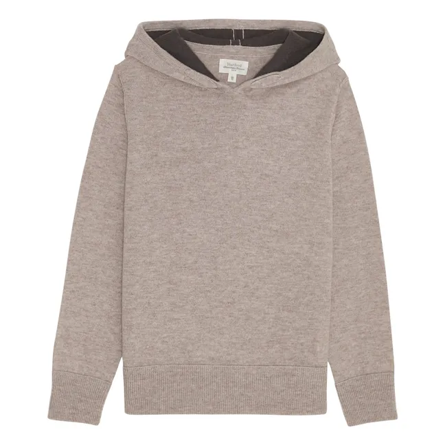 Kaschmir Kapuzen-Sweatshirt | Grau