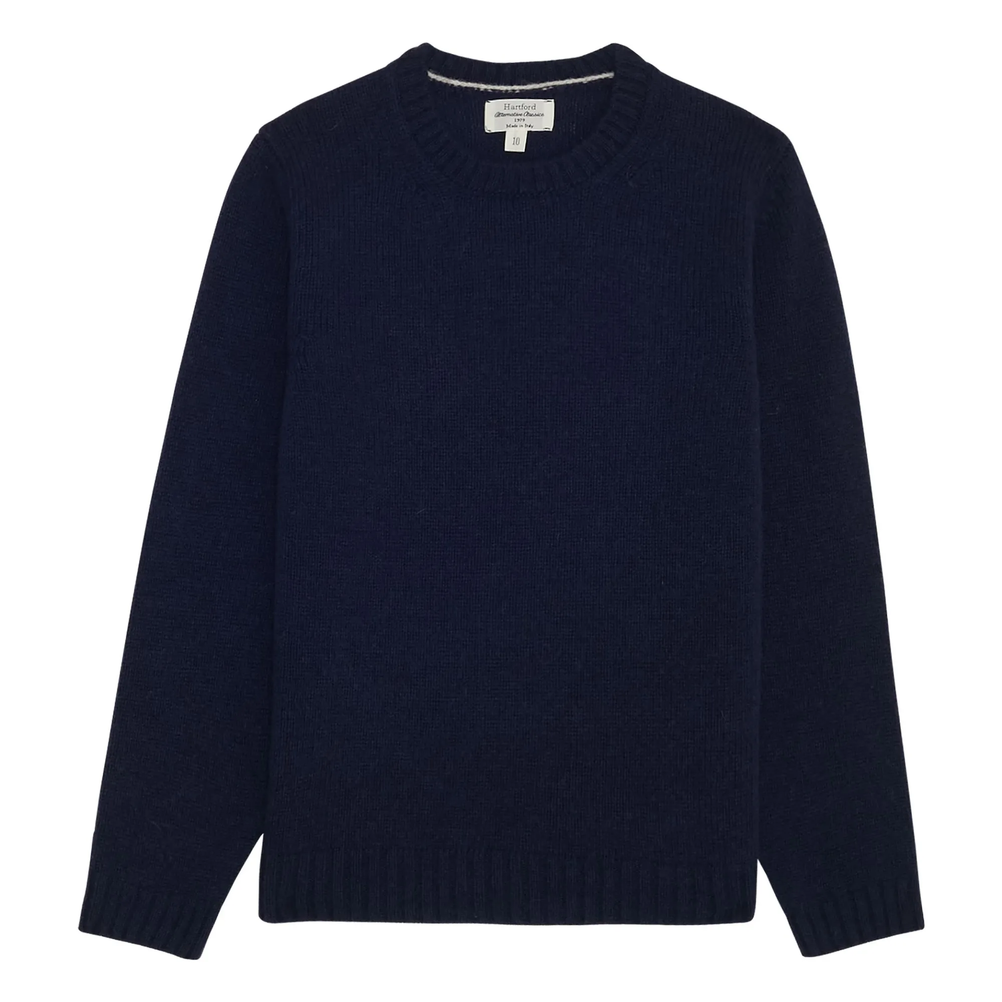 Hartford Boys Navy Blue Shetland Wool Sweater