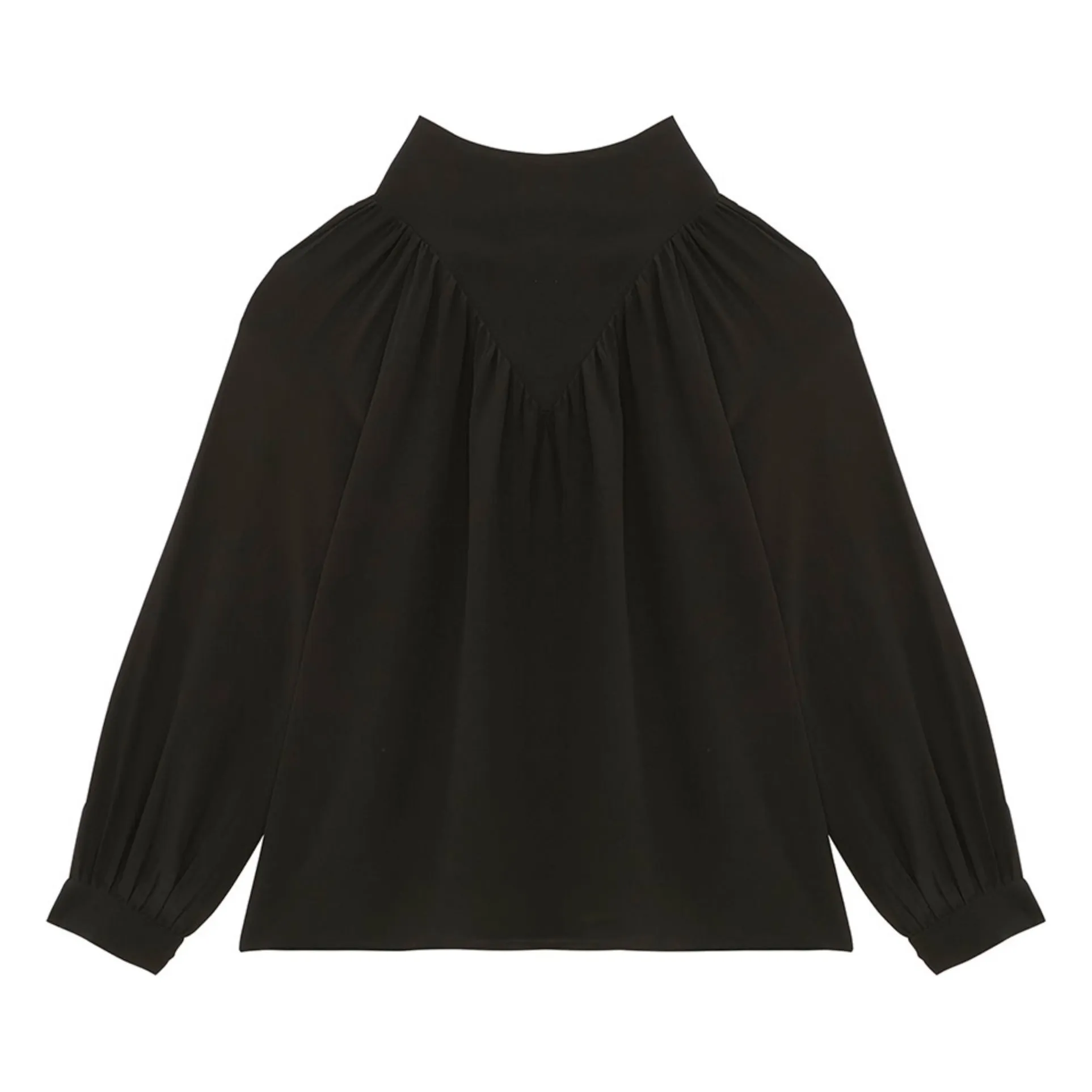 Bellepiece Black Curtis Silk Blouse