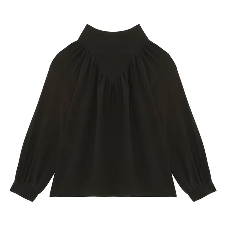Blouse Curtis Soie | Noir- Image produit n°0