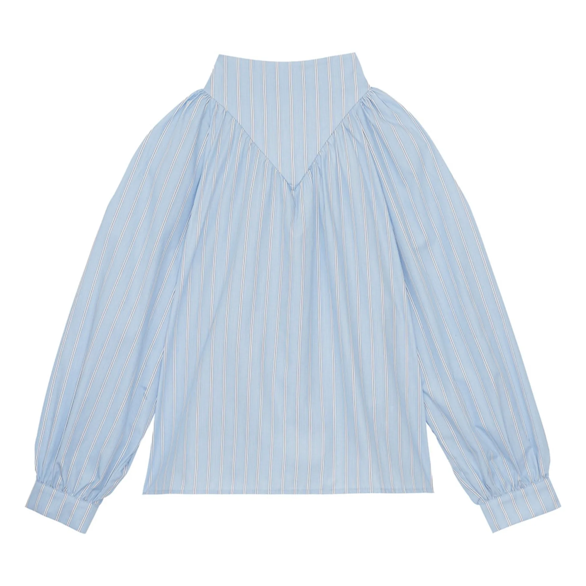 Bellepiece Blue Curtis Stripes Blouse