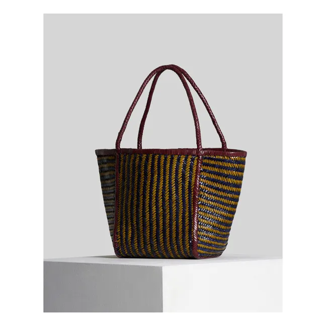 Sac Rubens Stripes Cuir | Curry