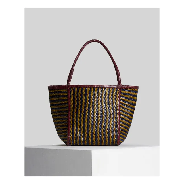 Sac Rubens Stripes Cuir | Curry