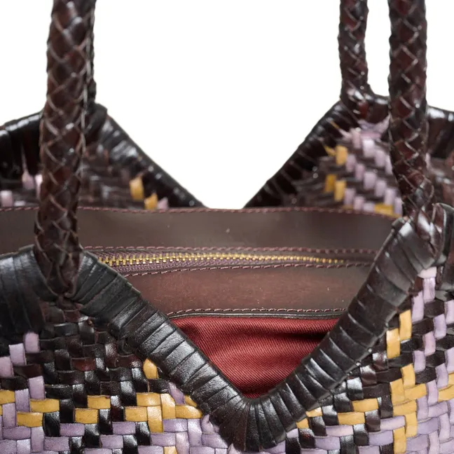 Sac Monet Madras Cuir | Bleu