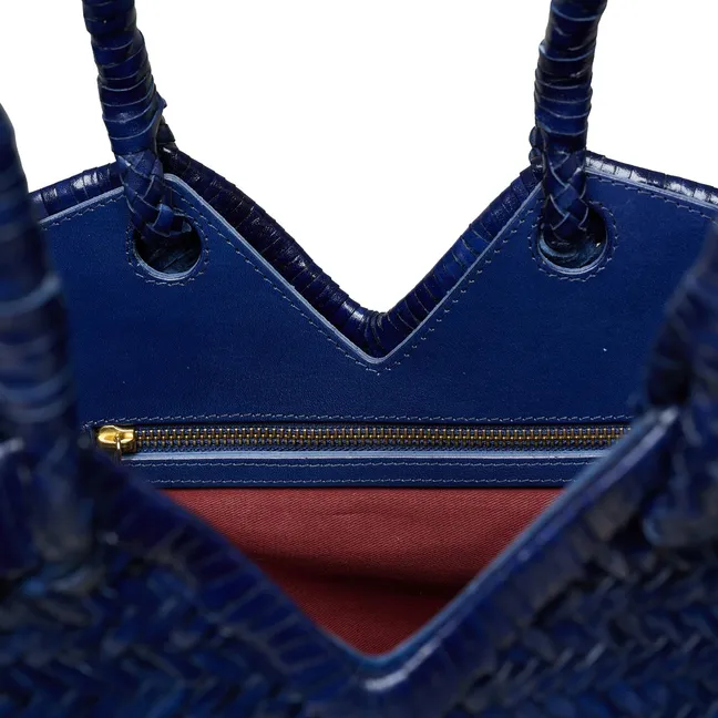Cabas Crudelia Cuir | Bleu marine