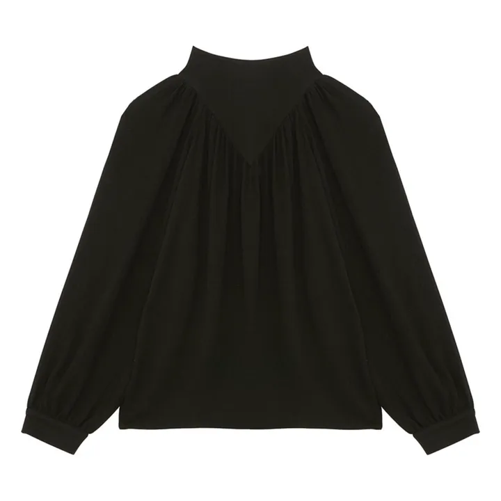 Blouse Curtis Soie | Noir- Image produit n°3