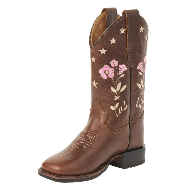 Bottes Cowboy Fleurs - Copenhagen Colors X Bootstock | Marron foncé