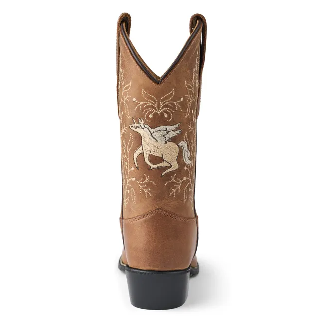 Bottes Licornes - Copenhagen Colors X Bootstock | Cognac