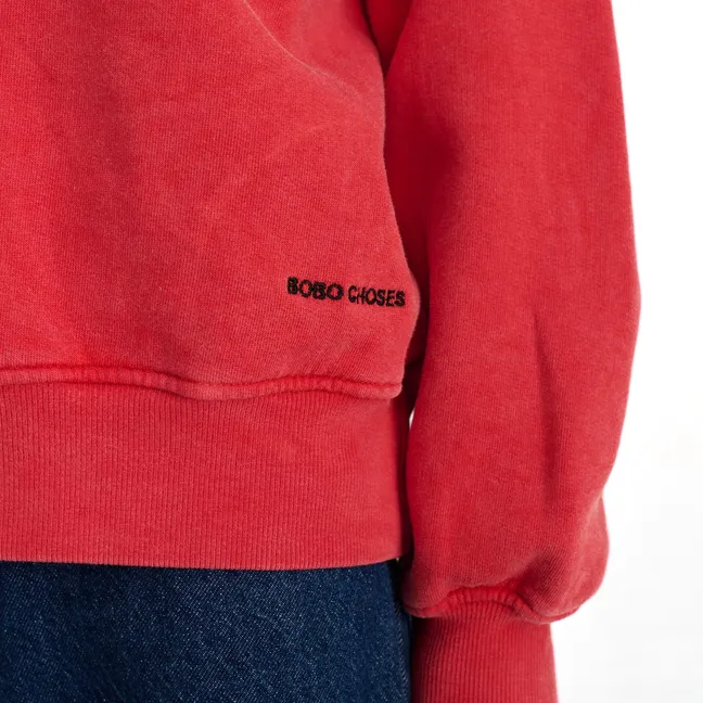 Sweat Hidden Monster Coton Bio | Rouge
