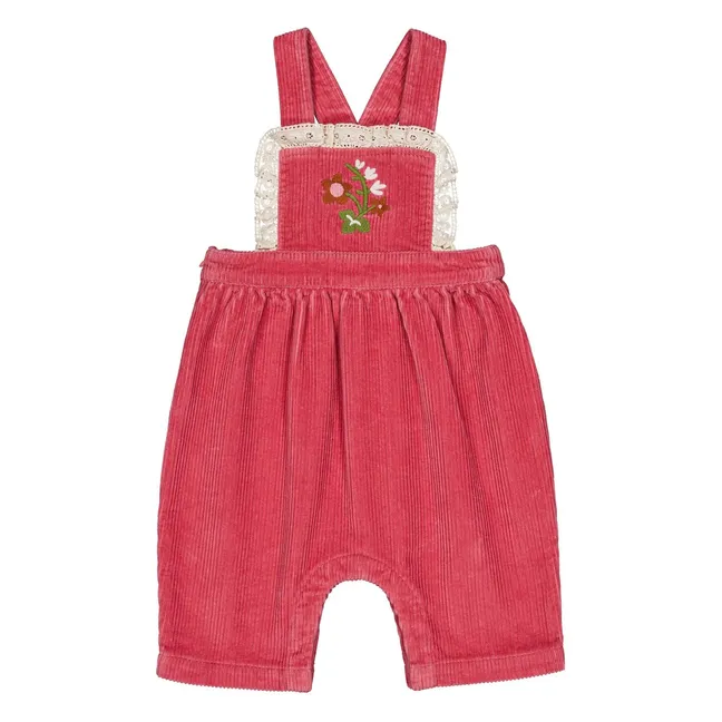 Salopette Pirouette Velours Côtelé | Rose