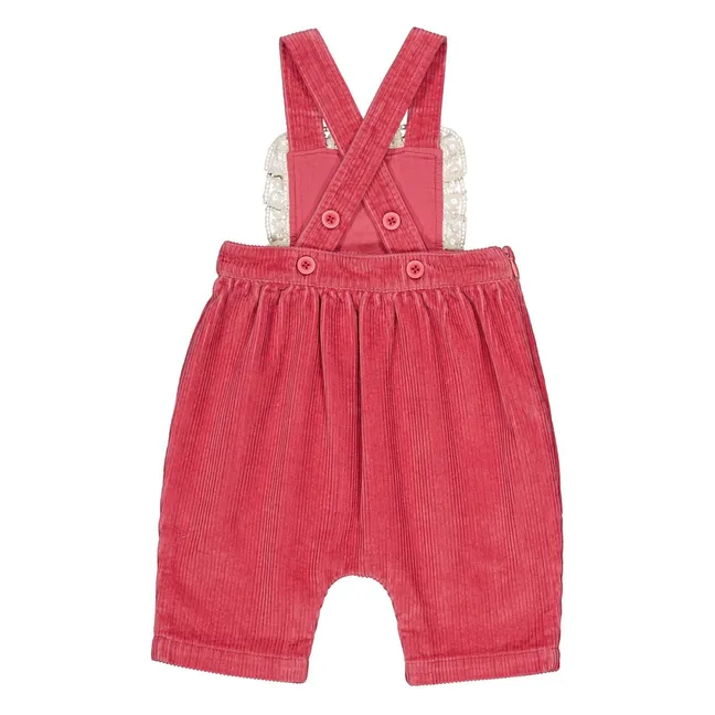 Salopette Pirouette Velours Côtelé | Rose