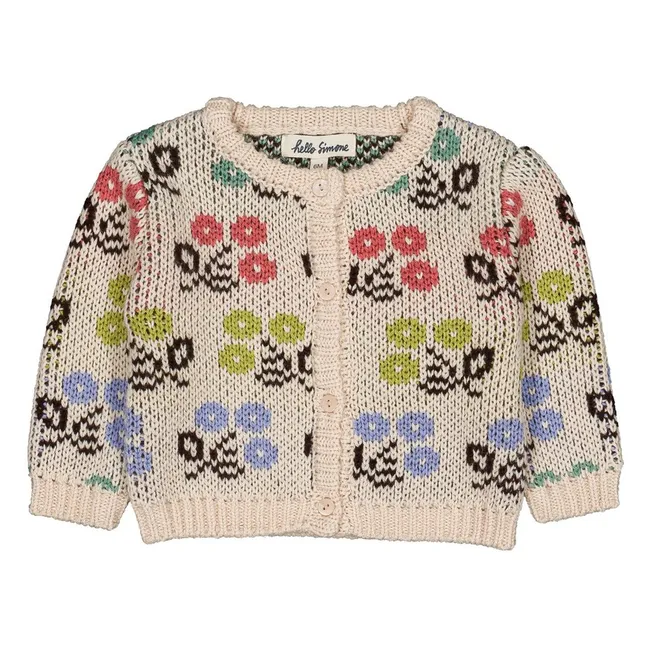 Gilet Jeannette Fleuri | Crème