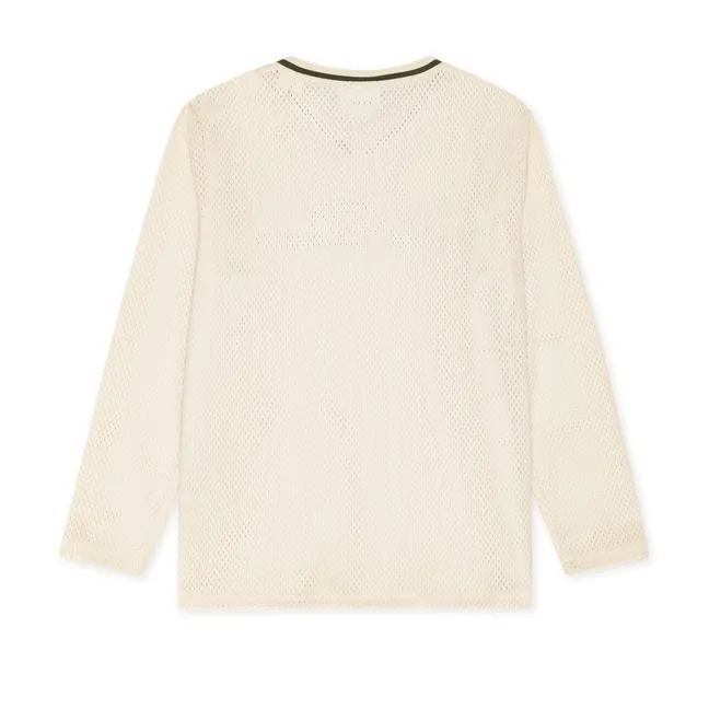 T-shirt Les Deux Mesh Fibres Recyclées | Ivoire