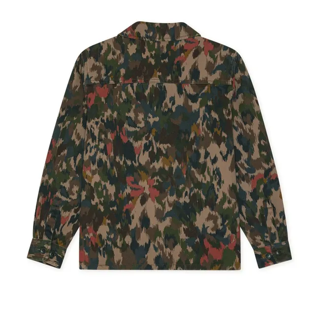 Organic Cotton Military Overshirt | Green