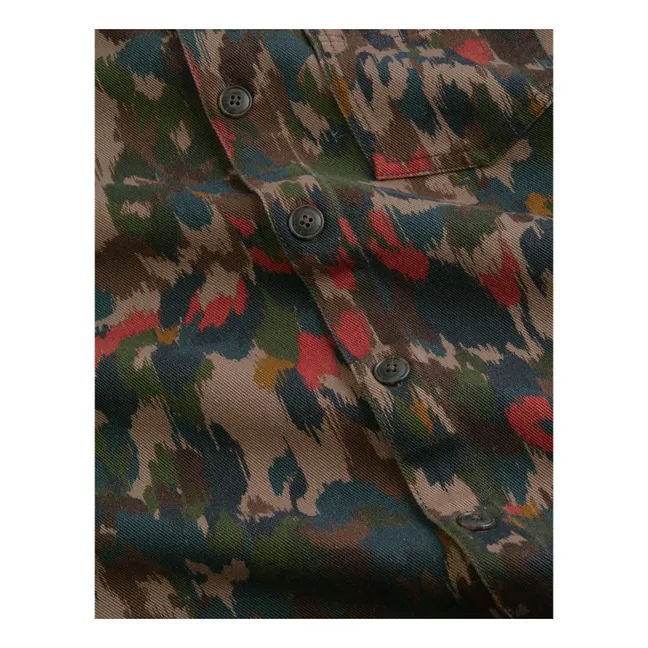 Organic Cotton Military Overshirt | Green