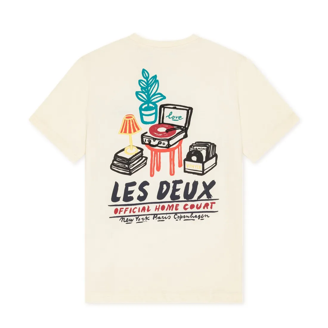 T-shirt Platines Les Deux Coton Bio | Ivoire- Image produit n°0