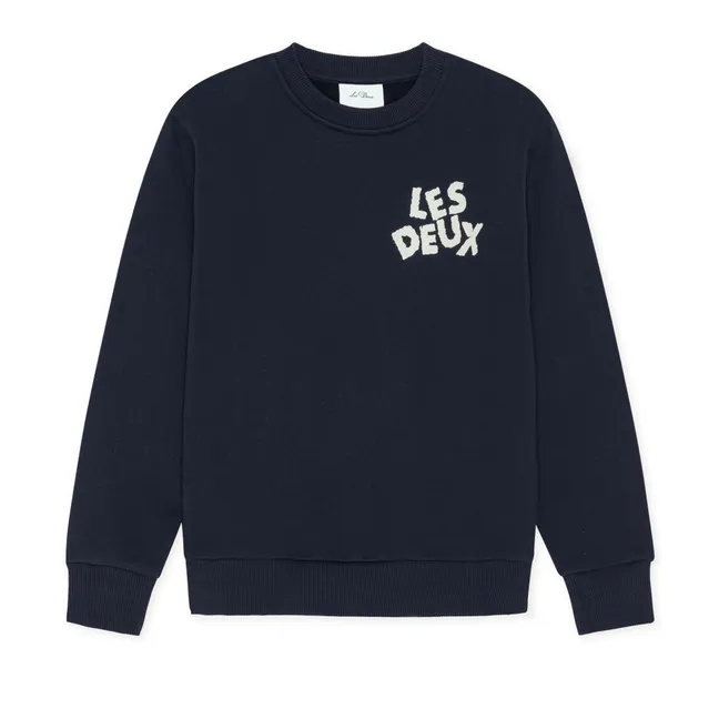 Les Deux Organic Cotton Sweatshirt | Navy blue