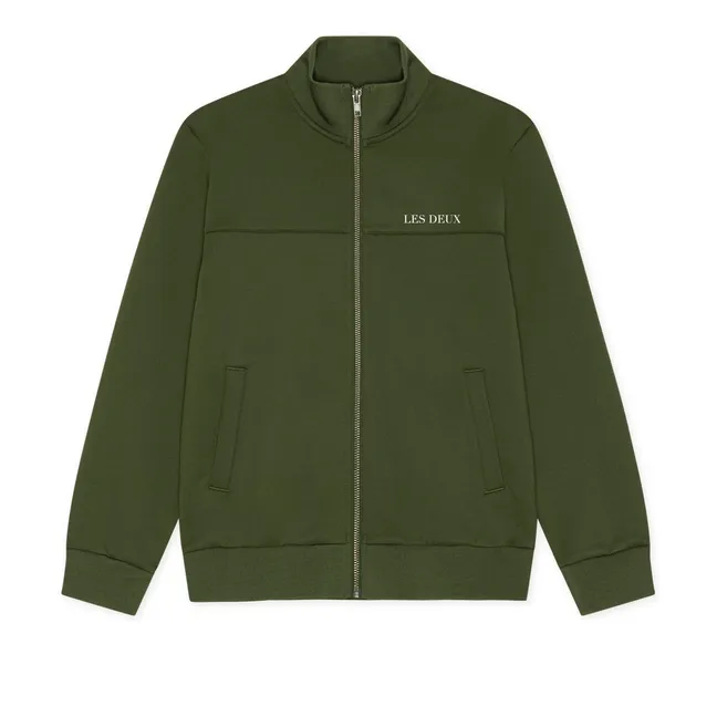 Veste Zippée Signature Les Deux Fibres Recyclées | Vert kaki