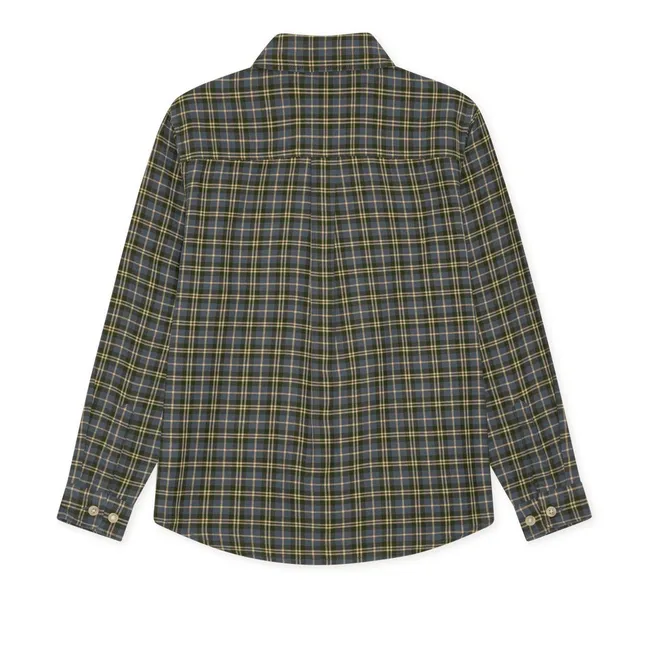 Checkered Shirt  | Navy blue
