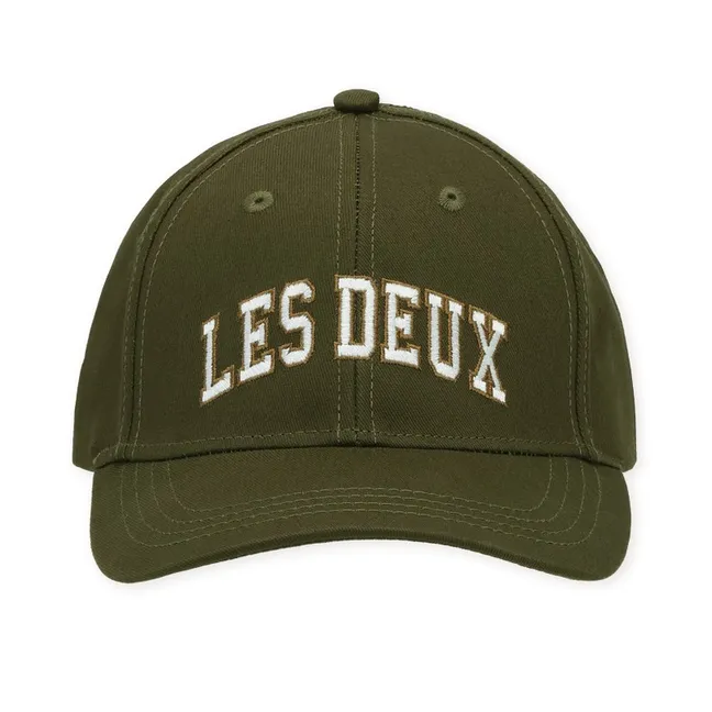 Gorra de béisbol universitario «Les Deux» de algodón orgánico | Verde Kaki