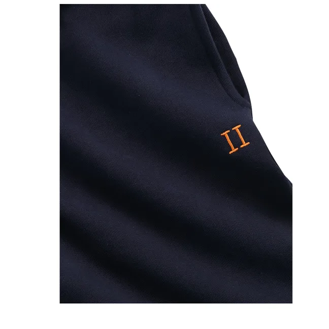 Jogger Logo Contrast Coton Bio | Bleu marine