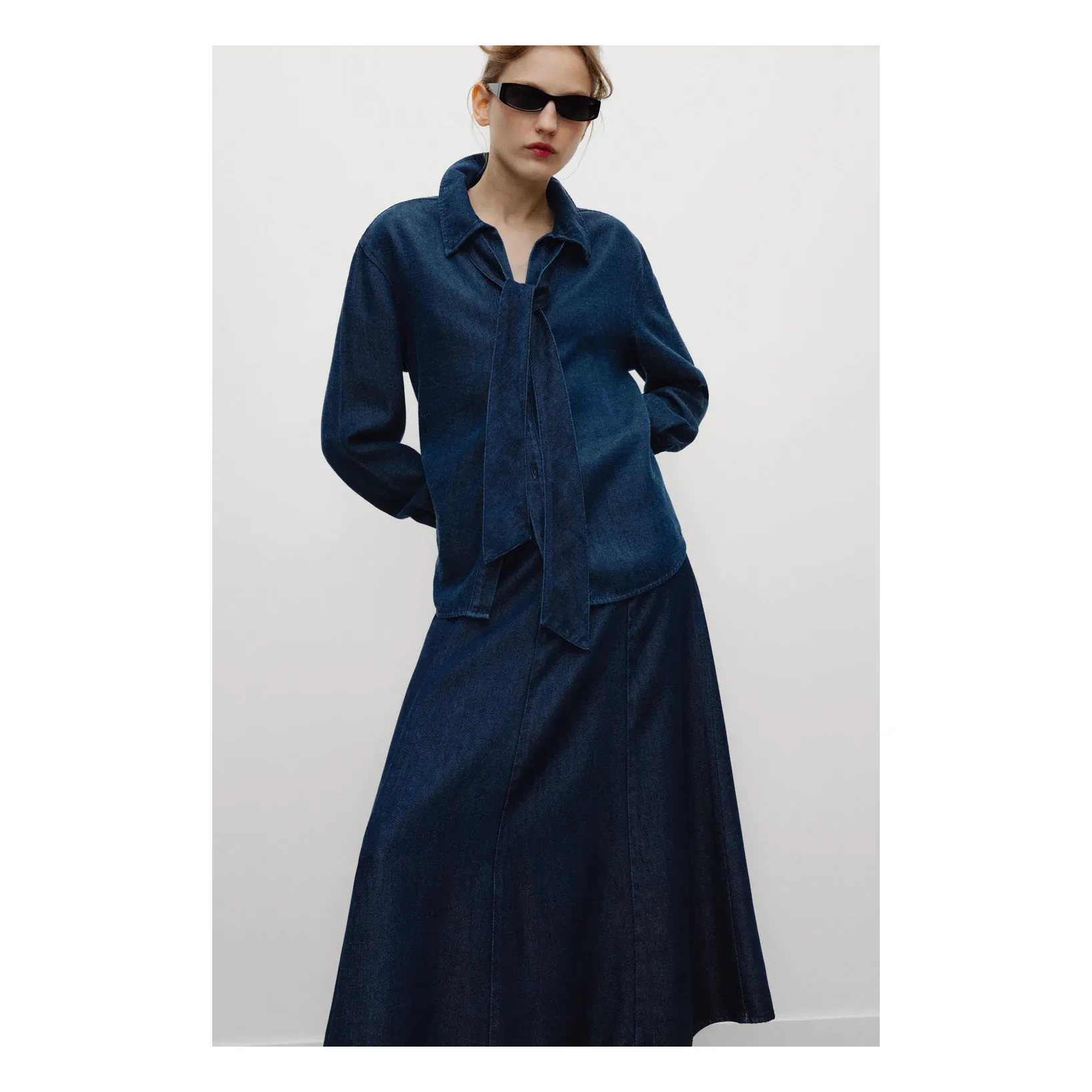 Chemise Denim | Bleu marine- Image produit n°1