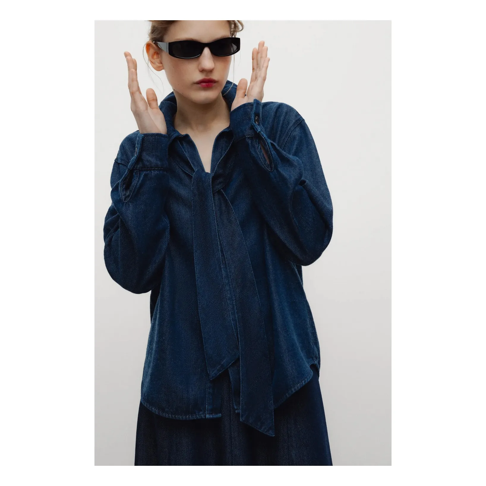Chemise Denim | Bleu marine- Image produit n°2