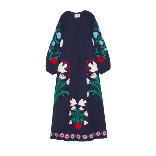 Robe Fran Coton Bio | Bleu marine
