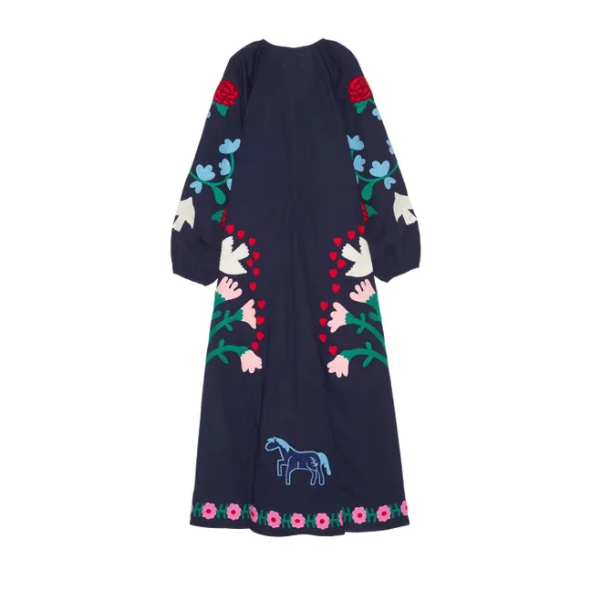 Robe Fran Coton Bio | Bleu marine