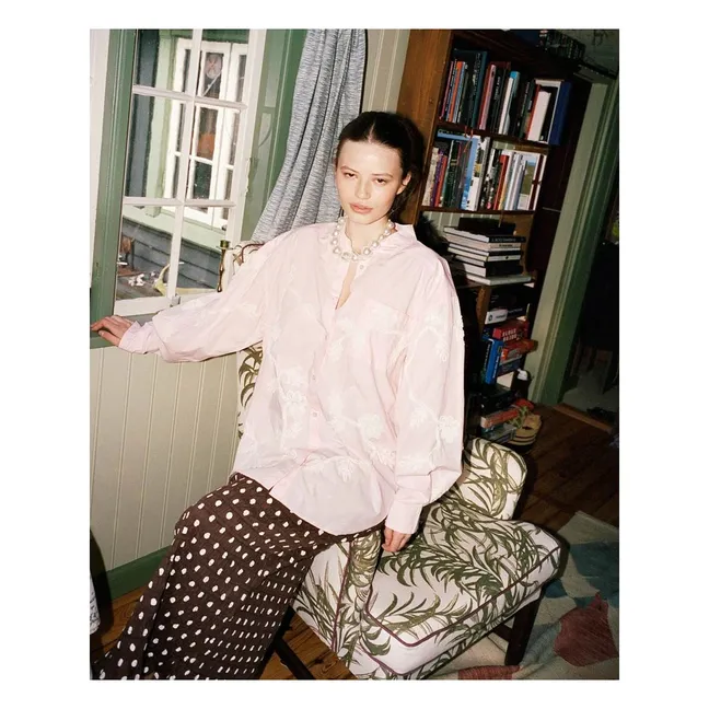 Blouse Rose Coton Bio | Rose pâle