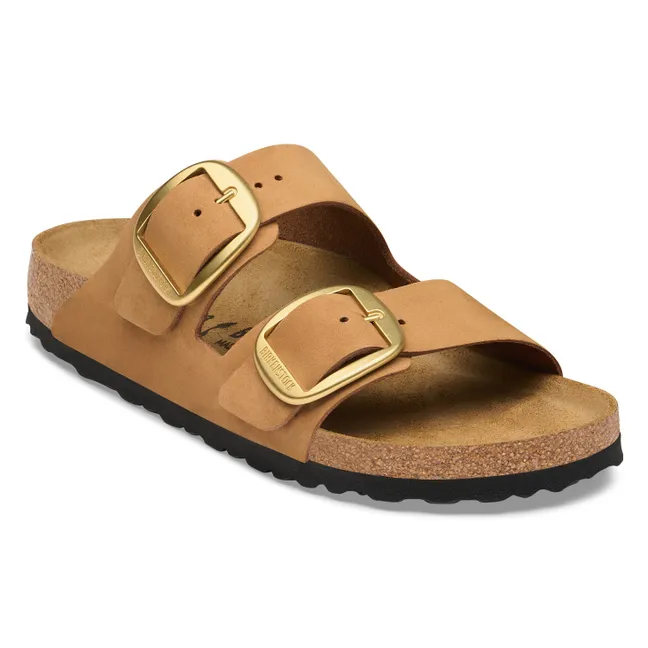 Sandalias Arizona Big Buckle de nubuck | Camel