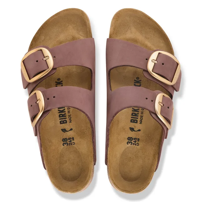 Sandales Arizona Big Buckle Nubuck | Brique